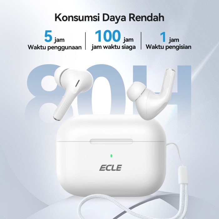 Ecle P8 Wireless Charging In-Ear Tws Bluetooth Earbuds Ready