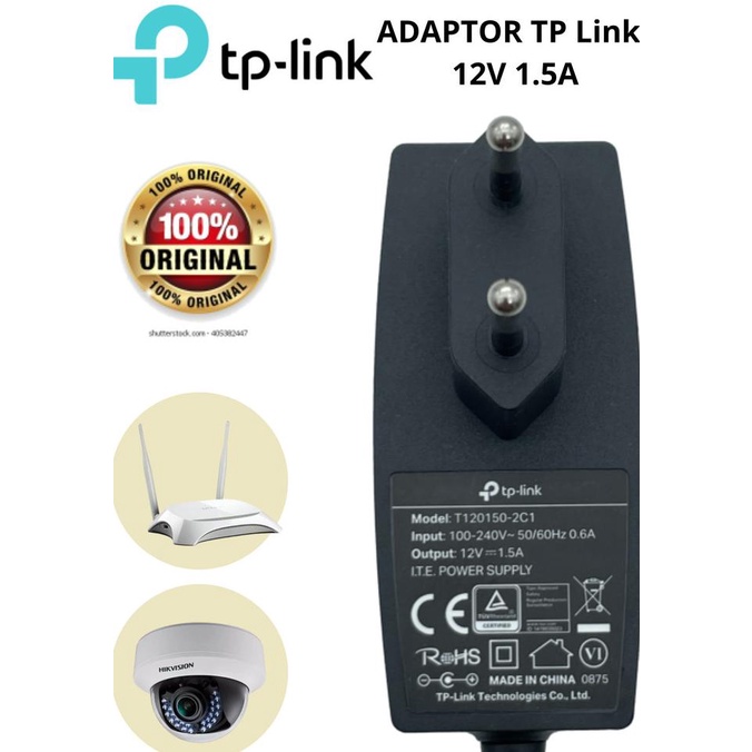 Adaptor Tp Link Original 12V 1.5A Model: T120150-2C1