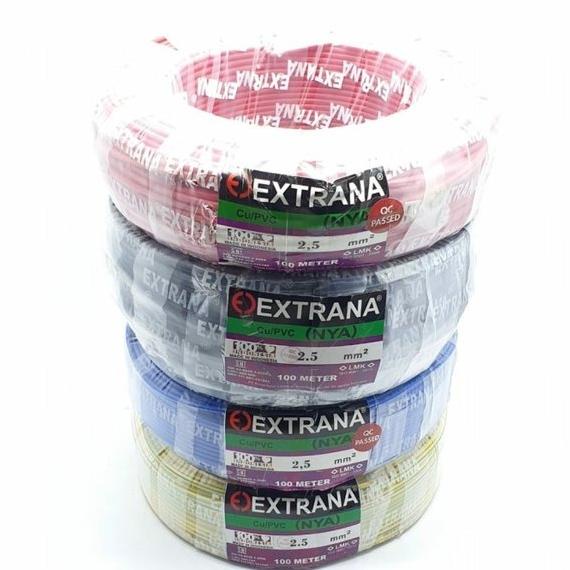[VBP] EXTRANA NYA 2.5MM 50M KABEL NYA 1 X 2.5 MM TUNGGAL ENGKEL SNI LMK ROL - MERAH
