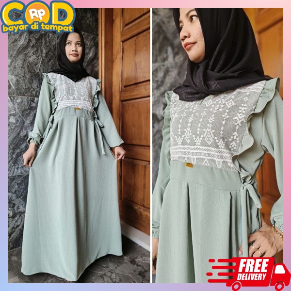 Gamis Mewah Korean Style Paling Murah Gmis Kondangan Bresmaid Lebaran Baju Gamis Wanita Terbaru 2024
