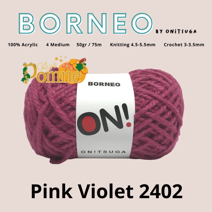 

Terbaru Benang Rajut Onitsuga Borneo Pink Violet 0015 (Ungu) Promo Terlaris