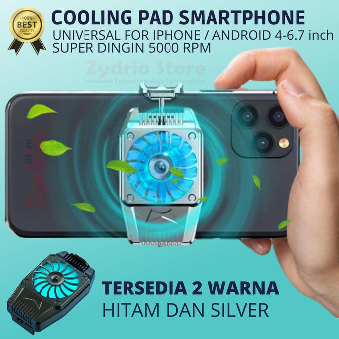 Fan Cooler HP / Pendingin Cooling Pad Smartphone Gaming iPhone Android