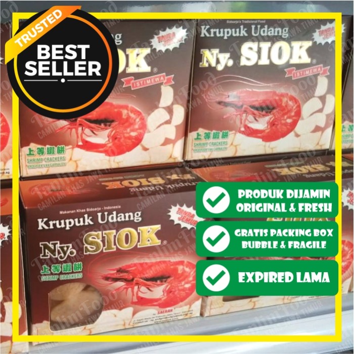 

Kerupuk - Krupuk / Kerupuk Udang Ny. Siok Dus / Box / Dos Merah / Dus Coklat