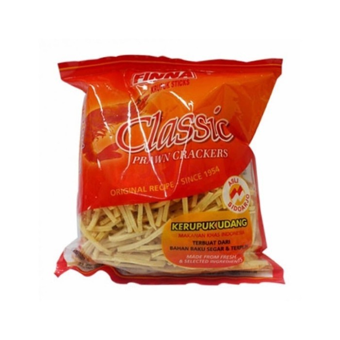 

Kerupuk - Finna Kerupuk Udang Stik 400 Gr - Fina Classic Prawn Crackers Stick
