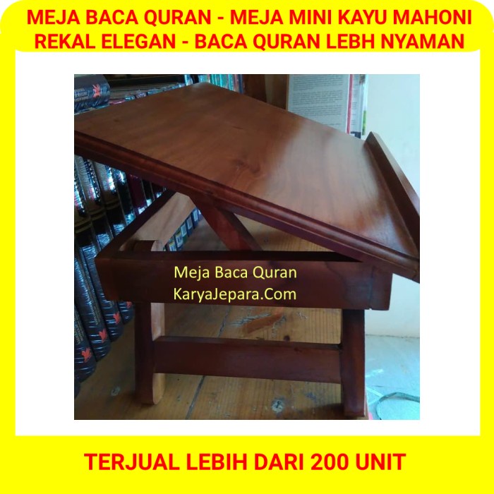 Promo Meja Baca Quran Lekar Rekal Taktakan Quran Elegan Bisa Di Setel Miring
