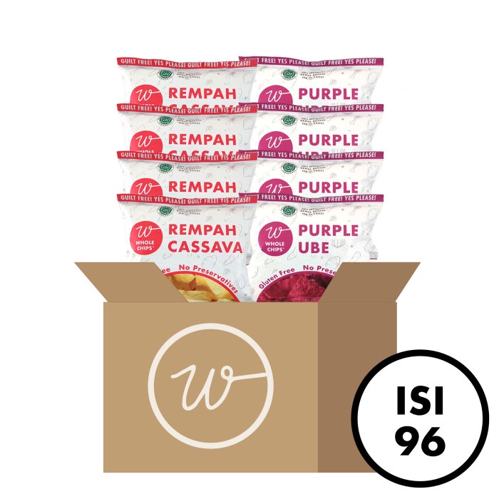 

Keripik - Keripik Ubi & Keripik Singkong Whole Chips 15Gr - Lebih Hemat Isi 96