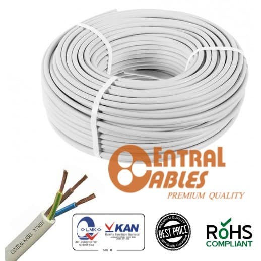 SNI CENTRAL KABEL NYMHY 3x4 KABEL LISTRIK NYMHY 3x4 NYMHY 3 x 4 500V
