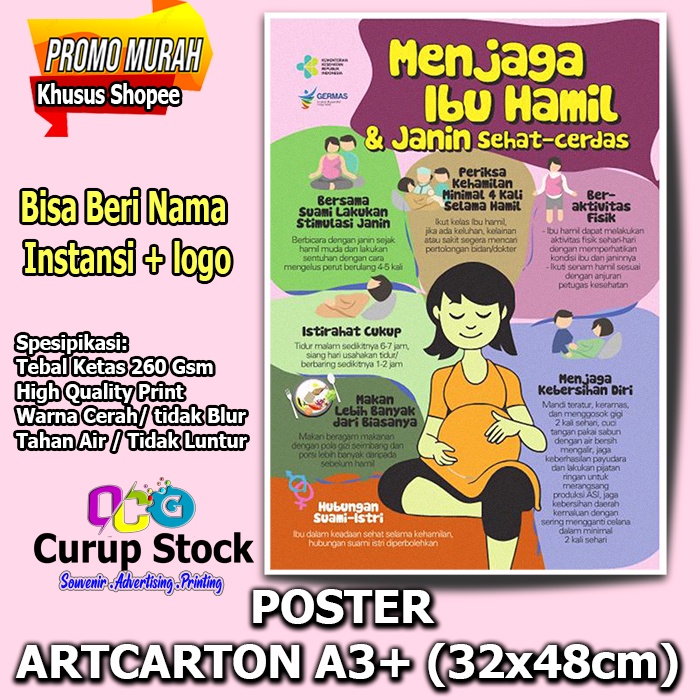 

POSTER KESEHATAN menjaga ibu hamil PERSALINAN BIDAN KLINIK PUSKESMAS RSUD BLUD POSYANDU