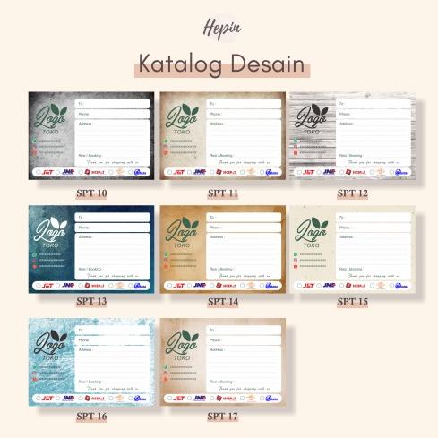 

Stiker Pengiriman Tema TEXTURE - Label Packing