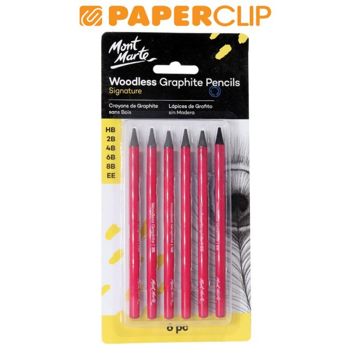 

Terbaru Pencil Graphite Woodless Mont Marte Mpn0046 Set 6 Promo Terlaris