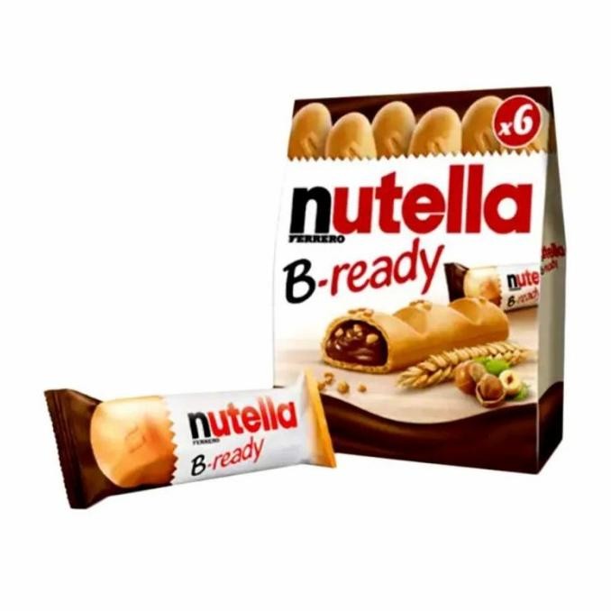 

Biskuit Wafer - Nutella Ferero B-Ready Wafer Coklat Hazelnut Biscuit Nutella