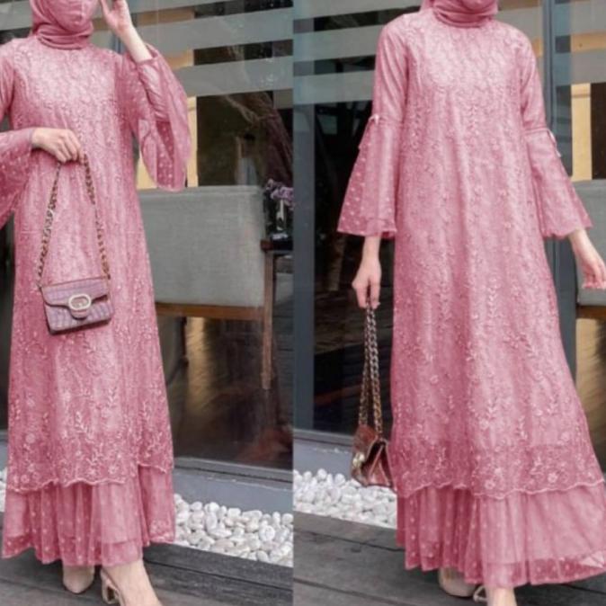 gamis muslim baju seragam pesta pernikahan maxi maxy wanita mewah