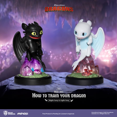 Beast Kingdom How To Train Your Dragon Night Fury & Light Fury