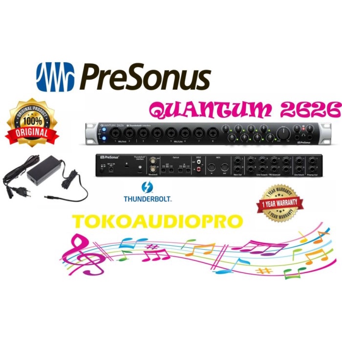 Presonus Quantum 2626 soundcard thunderbolt