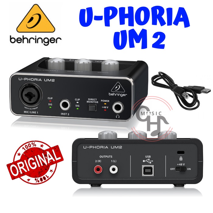 behringer uphoria um2 soundcard usb