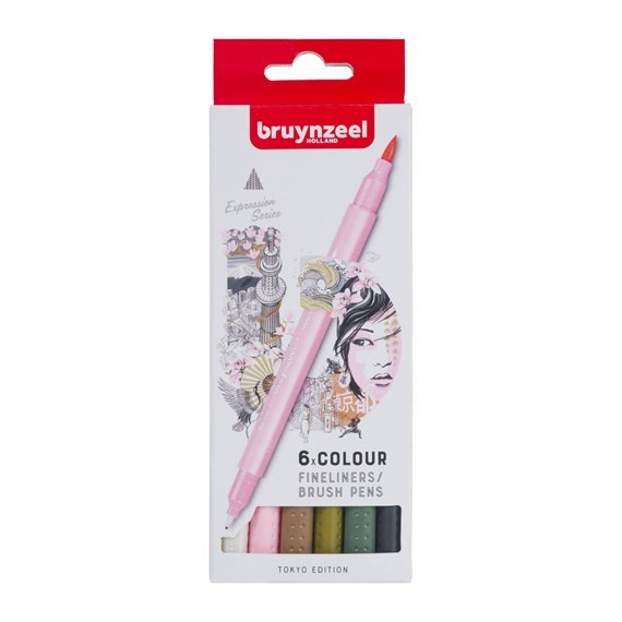 

Terbaru Bruynzeel Fineliner/Brush Pen Set Tokyo 6 Colours Promo Terlaris