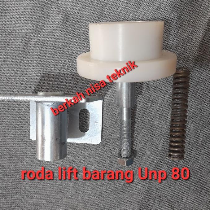 Roda Lift Barang unp 80 / nilon / roda nylon cargo lift UNP 80 Murah