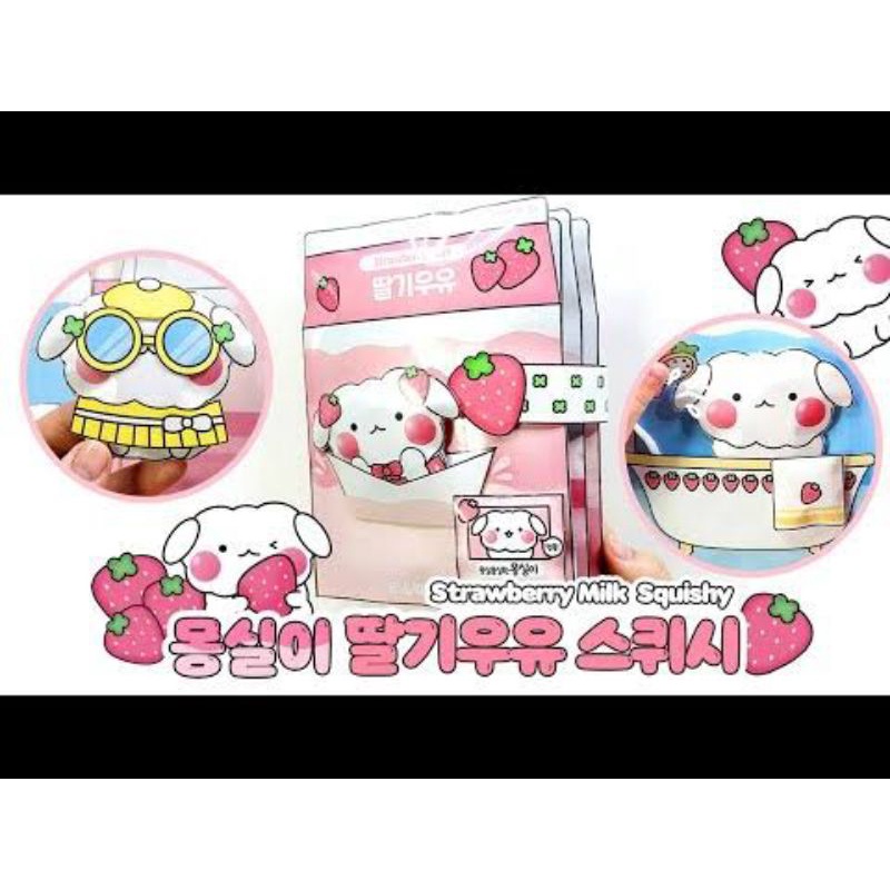 Strawberry paperdoll house/ squishy book/mainan edukasi anak/boneka kertas viral