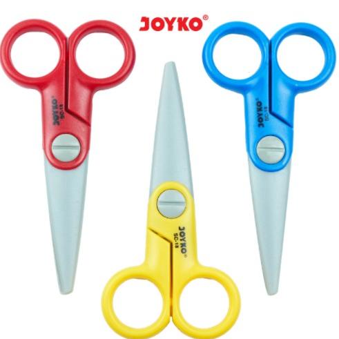 

GUNTING ANAK JOYKO SC-18 FOR KIDS BISA / AMAN UNTUK BELAJAR MENGGUNTING WARNA WARNI LUCU SCISSORS SC18 GROSIR MURAH ATK SEKOLAH