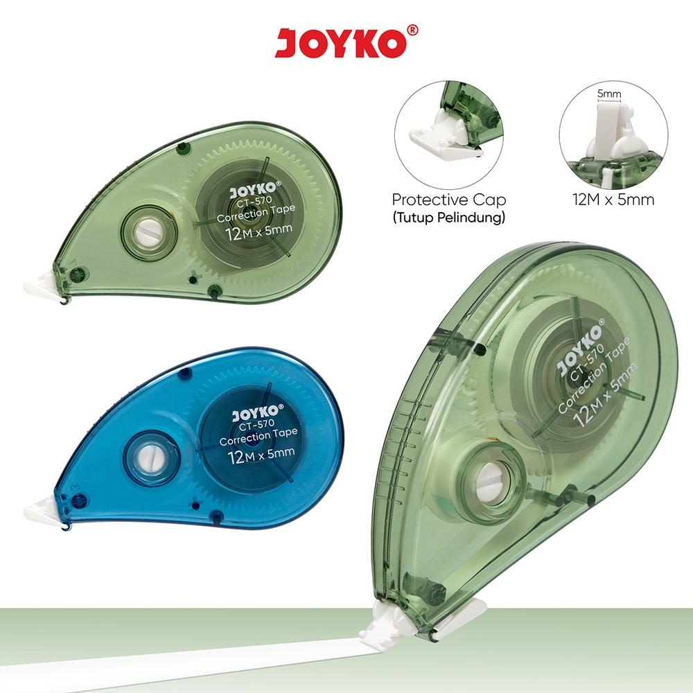 

JOYKO TIP EX CORRECTION TAPE CT-570 JOYKO KERTAS ROLL MURAH 12 METER CT 570 TIPEX ATK STATIONARY ALAT TULIS KANTOR STATIONERY PENGHAPUS GROSIR MURAH