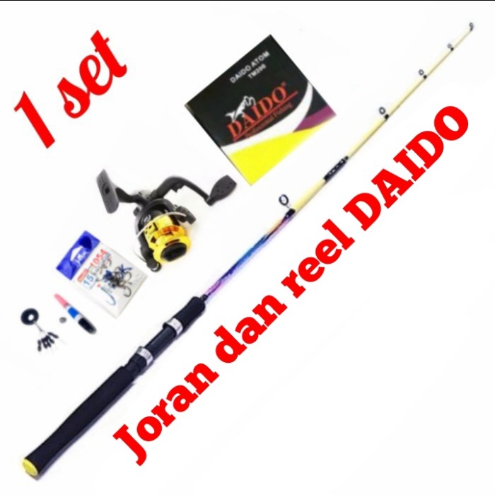 SET PANCING JORAN FIBER DAIDO + REEL PANCING SIAP PAKAI HARGA MURAH