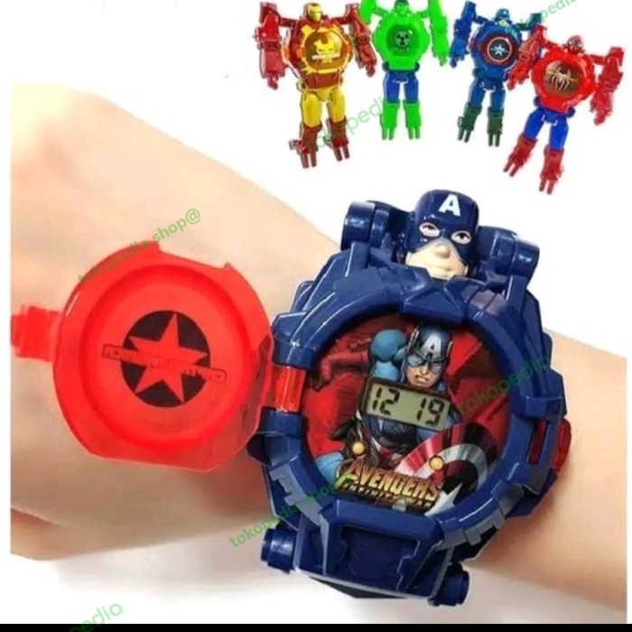 Jam Tangan Anak Robot Besar Hulk + Free Baterai