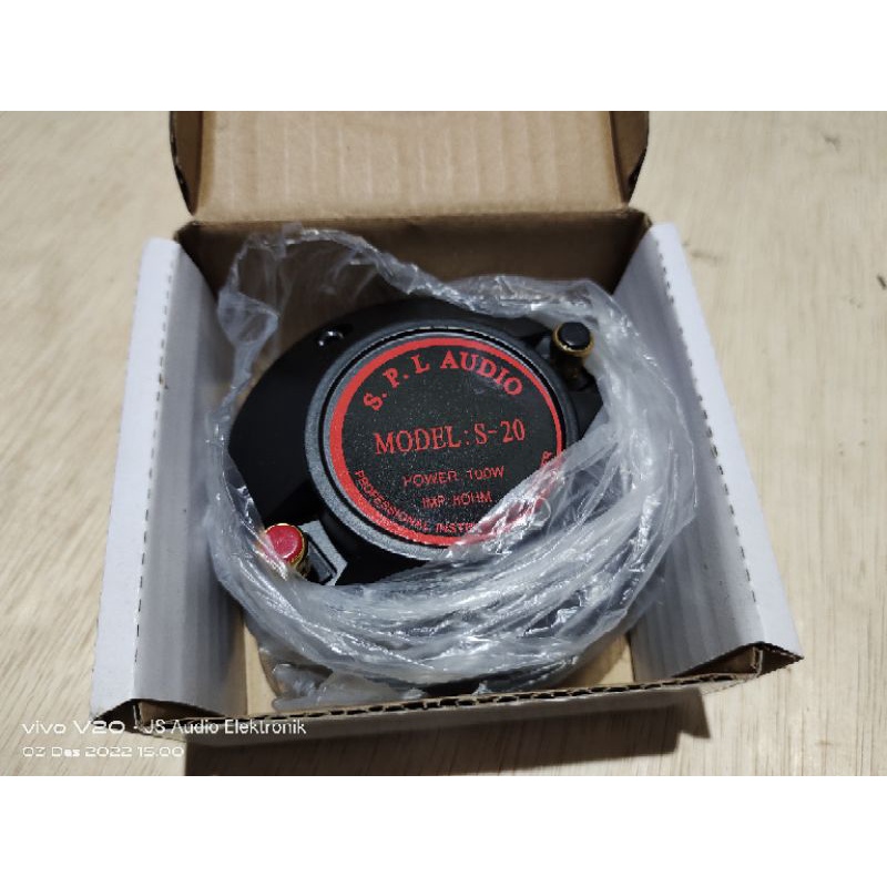 driver tweeter S-20 SPL AUDIO  tweeter balap  1.inch