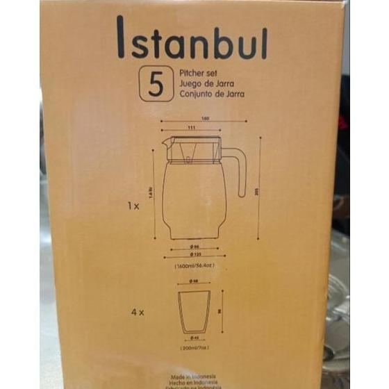 SET TEKO DAN GELAS BAHAN KACA 1 #GRATISONGKIR HERNANDUSANDRE