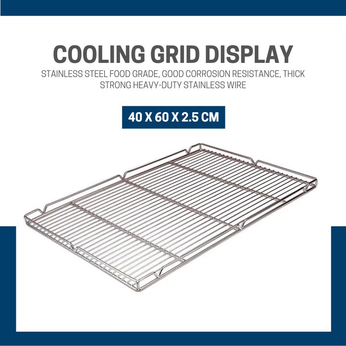 

✅Original Cooling Wire Stainless Rak Grid Display - 40 X 60 Cm Limited