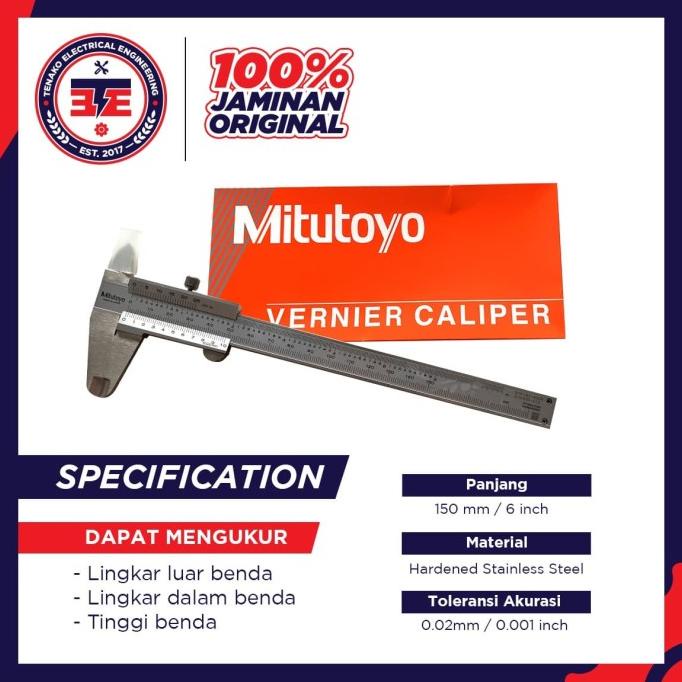 Mitutoyo Vernier Caliper 530-312 / Jangka Sorong 150mm Original Japan