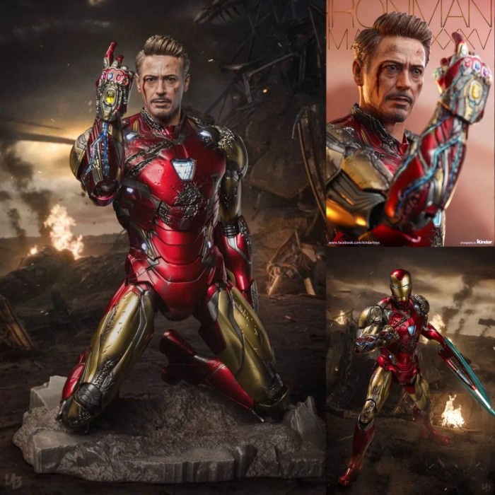 [Ori] Hot Toys Iron Man Mark 85 Battle Damaged Version/ Hottoys Mark85 Bd Terbatas