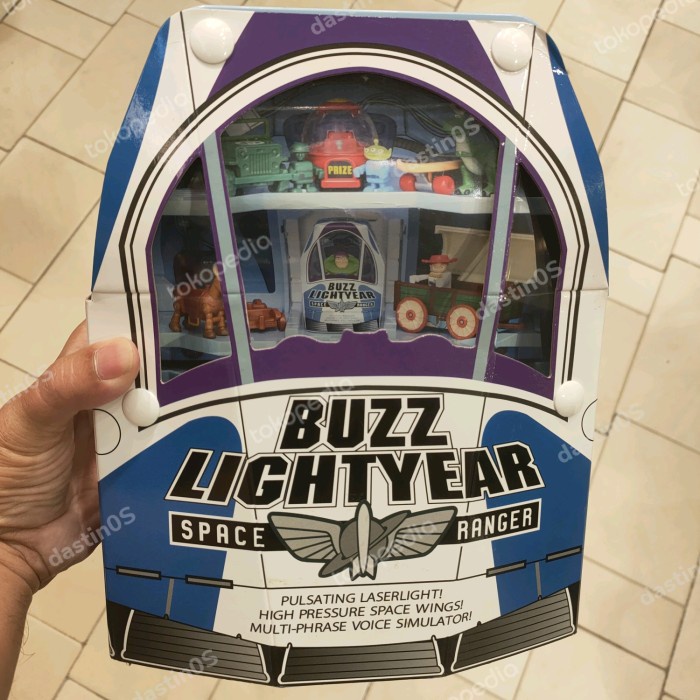 ✅COD Takara Tomy Buzz Lightyear Space Ship Dream Ride On Case Toy Story Berkualitas