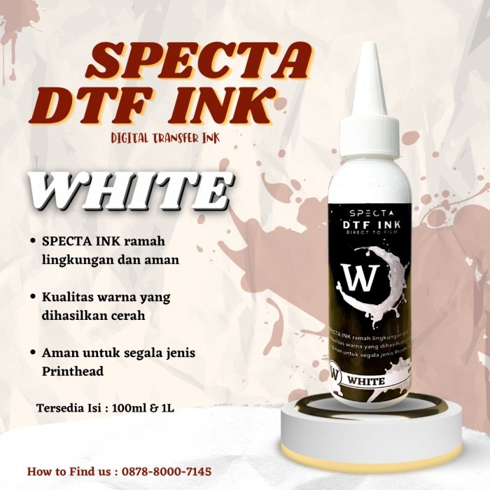 

Asli Spectaflex Tinta Dtf Transfer Powder 100 Ml Tinta Textile Dtf White Harga Khusus