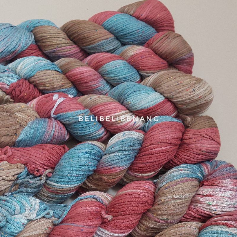 benang soft cotton big ply BIG STRAWBERRY CAKE big ply / benang rajut / benang katun