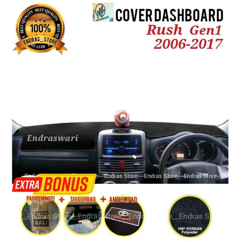Cover Dashboard Rush 2006-2017 Pelindung Dashboard Mobil