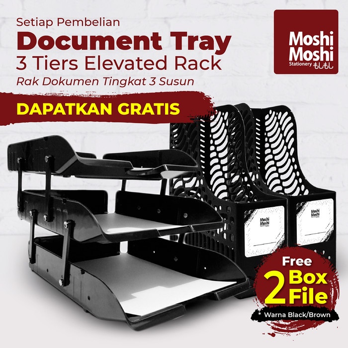 

Promo Promo Document Letter Tray Rak Susun Dokumen 3 Tingkat Free 2 File Box