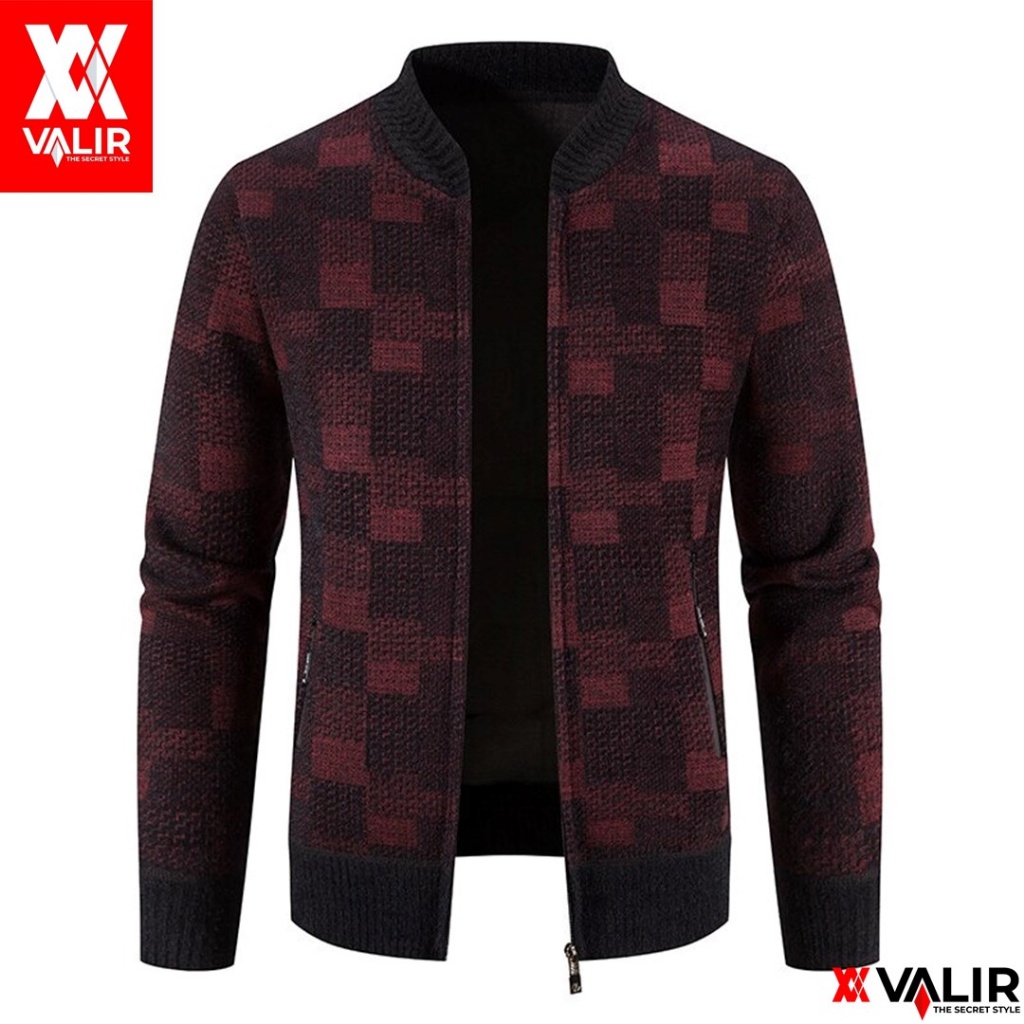Valir Duffy-Jaket Cardigan Terbaru Sweater Rajut Pria Motif Best Quality/Jaket Rajut Pria /Sweater