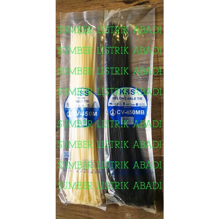 

Terbaru Kabel Ties Kss Cv 450 M Isi 100Pcs (Hitam/ Putih) Promo Terlaris