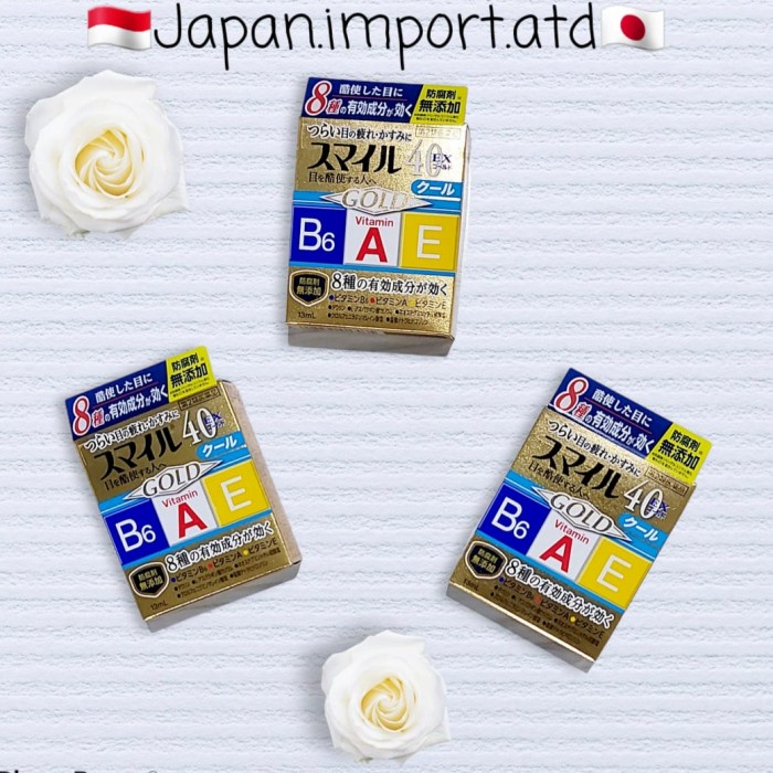 Promo Lion Smile 40 Ex Gold Cool Eye Drops Obat Mata Japan Original