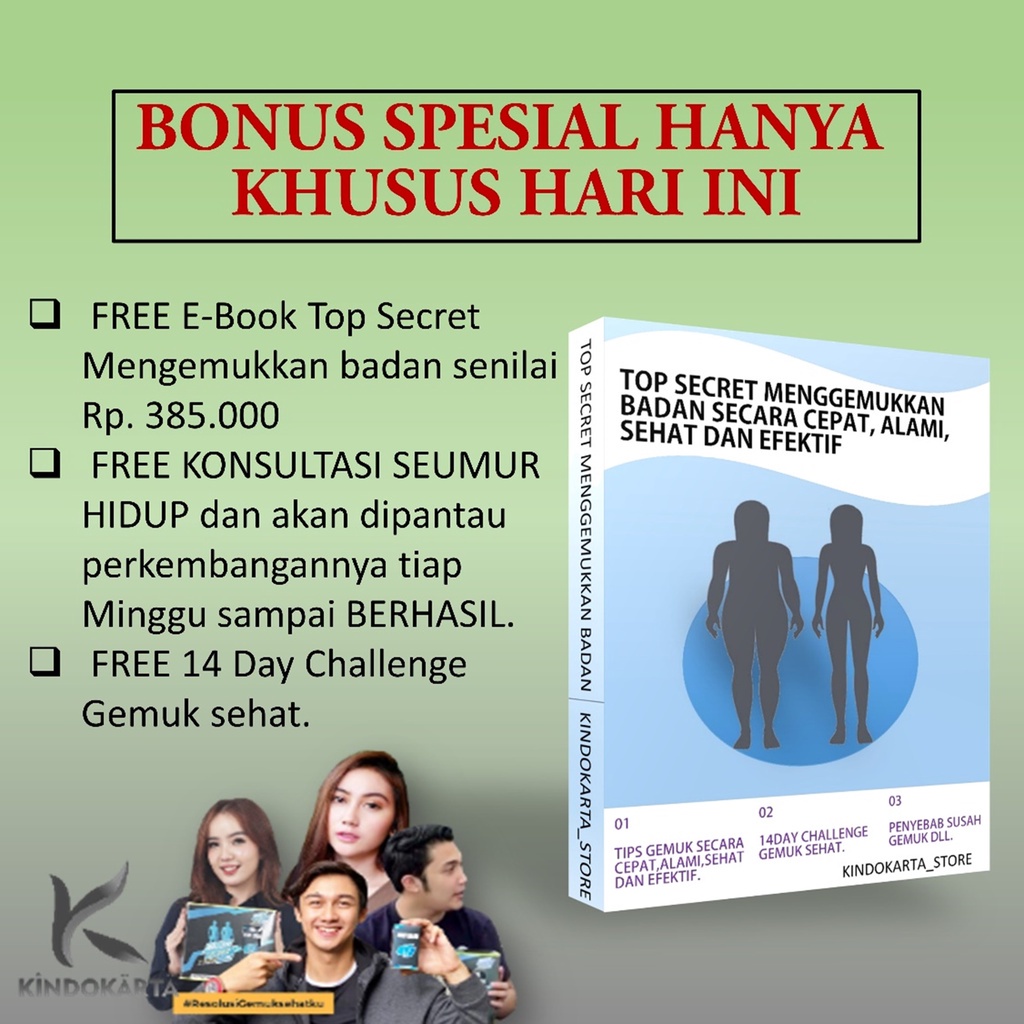 

Master Weight Gain Ggemuk Badan Terbaik 5-10Kg Hanya 1Bulan Suplemen Ggemuk Badan Susu Gemuk Badan