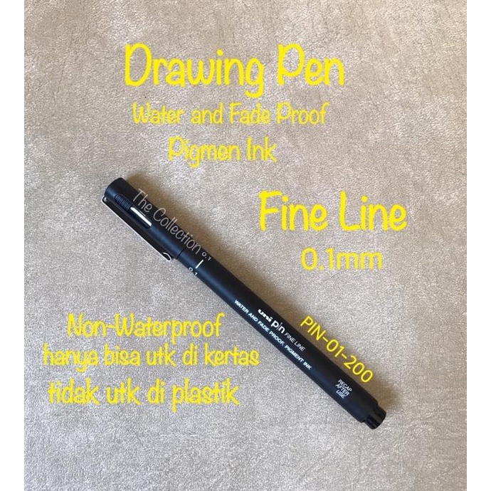 

ATK0655UN UNI 0.1 Fine Line Drawing Pen 915202 PIN 01-200 Pulpen