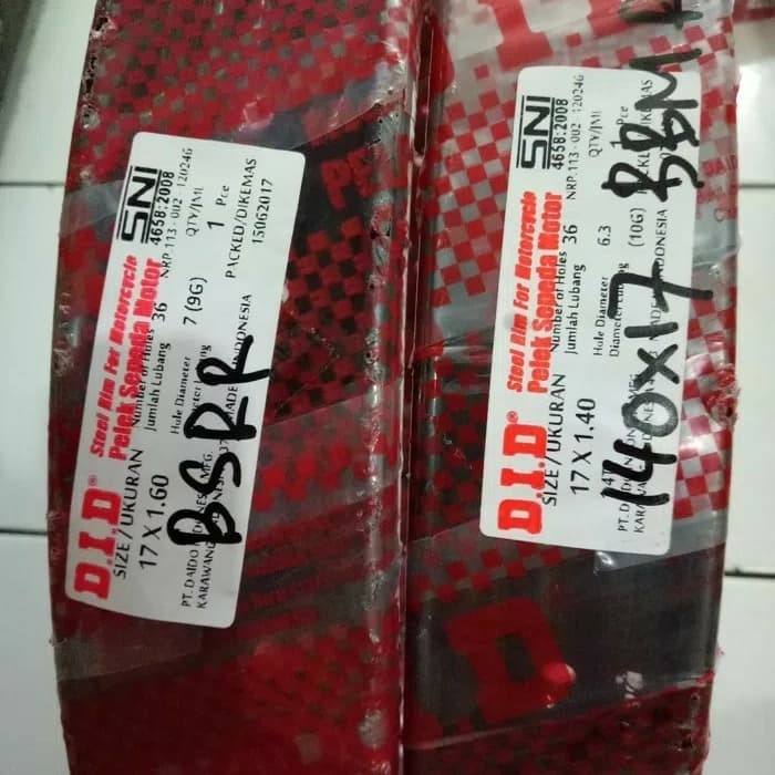 ✨COD Velg 140 17 Did Hitam Dan 160 17 Did Hitam Limited