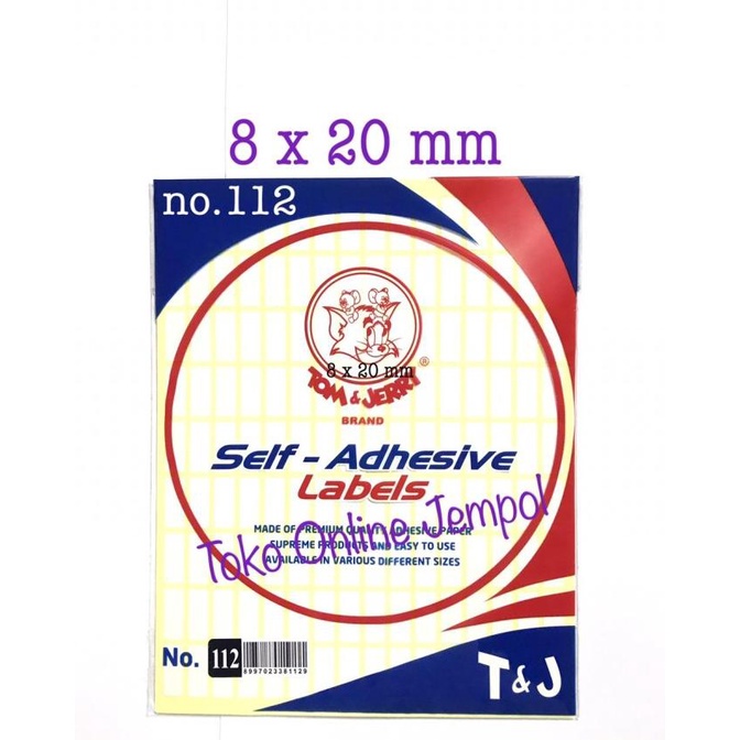 

8x20mm no.112 Label Tom and Jerry stiker Jerry sticker ATK1195TJ