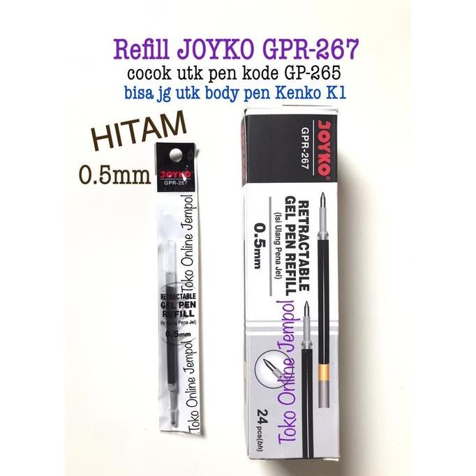 

REFILL utk GP-320 JOYKO GPR-267 0.5 hitam tinta isi ulang GP ATK0970JY