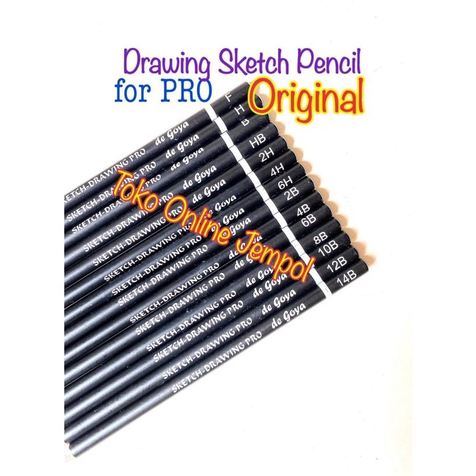 

2B Pensil Sketch Drawing PRO De Goya Sketsa Pencil degoya ATK1463DG