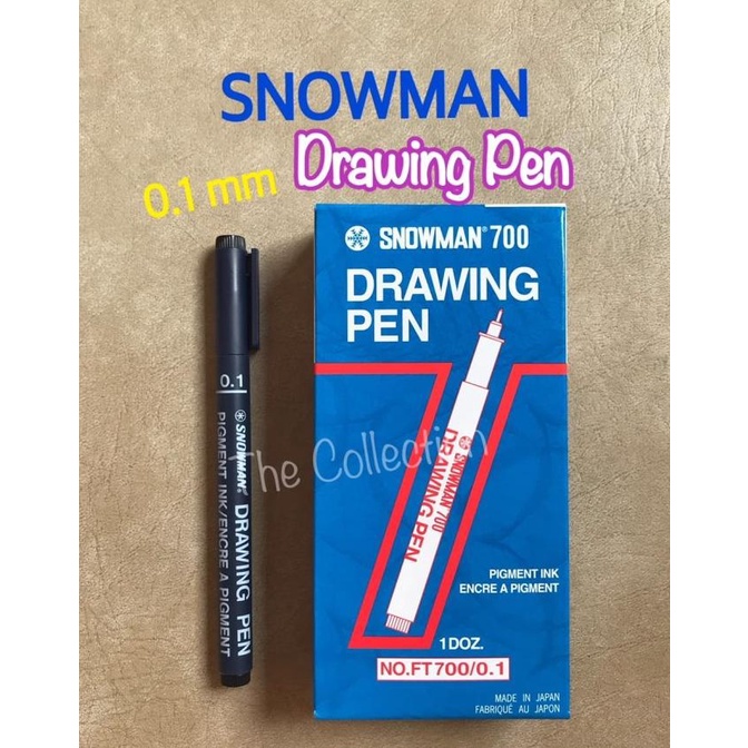 

ATK0574SM 0.1 Drawing Pen Snowman Spidol 0,1 marker draw FT700 Pigment