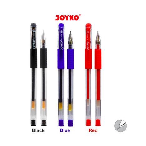 

HITAM Pulpen Gel Joyko 0.5 mm JK100NT Needle Pen Polpen blue ballpoin