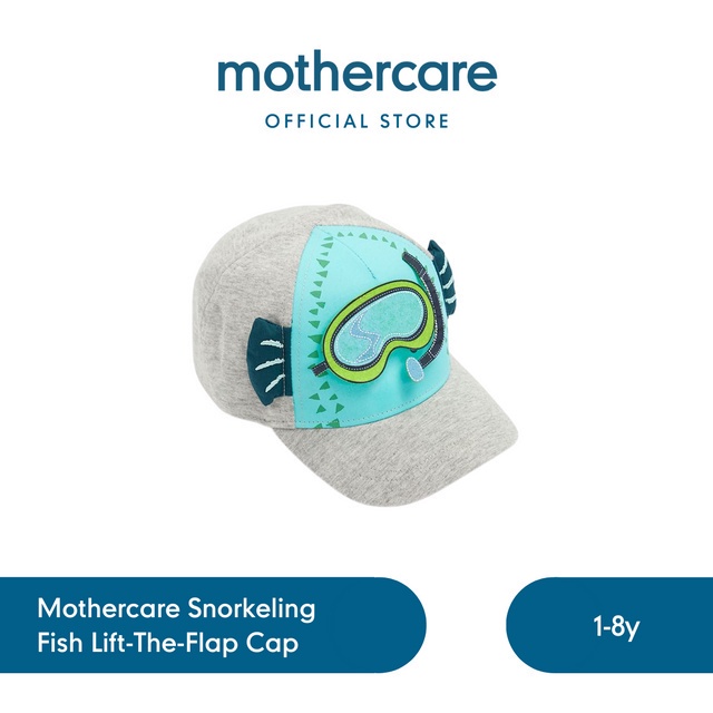 Mothercare Snorkeling Fish Lift-The-Flap Cap - Topi Anak Laki-laki (Multicolor)