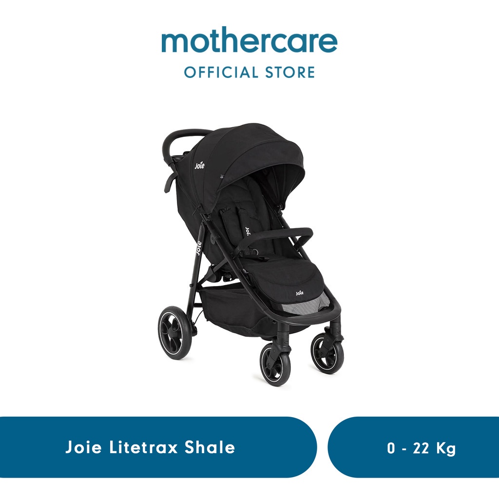 Joie Stroller Litetrax Shale  - Kereta Dorong Bayi (Hitam)