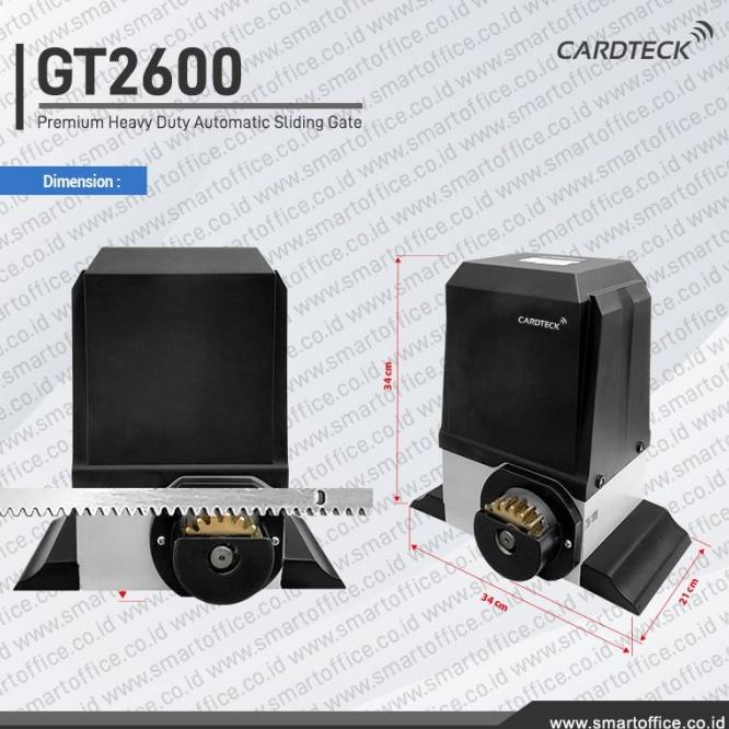 2600Kg Heavy Duty Industrial Ac Motor Sliding Gate Cardteck Gt2600